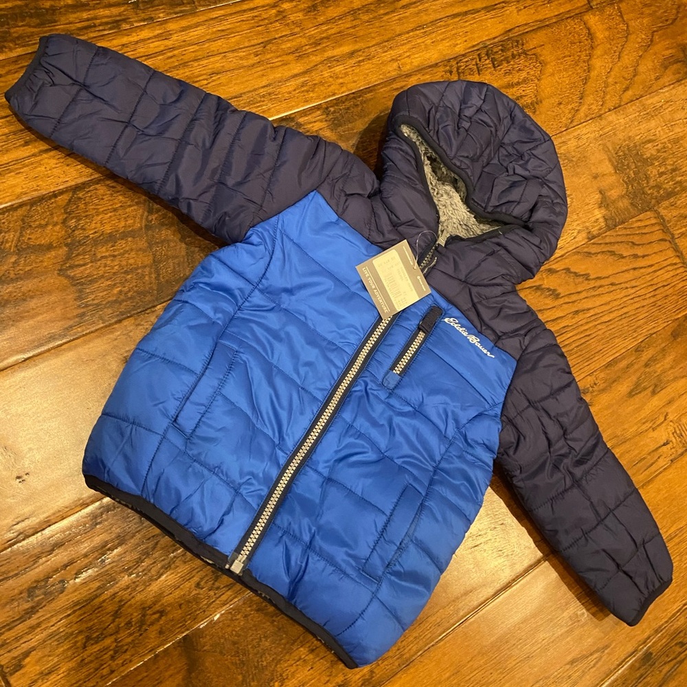 NWT eddie Bauer deer harbor reversible jacket coat